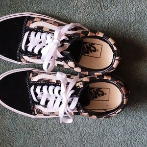 New Vans Old Skool Womens Camo Checkerboard Sneakers Size 7 Skater Grunge Casual